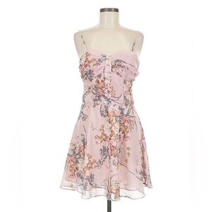 Papermoon Pink Floral casual Mini Dress